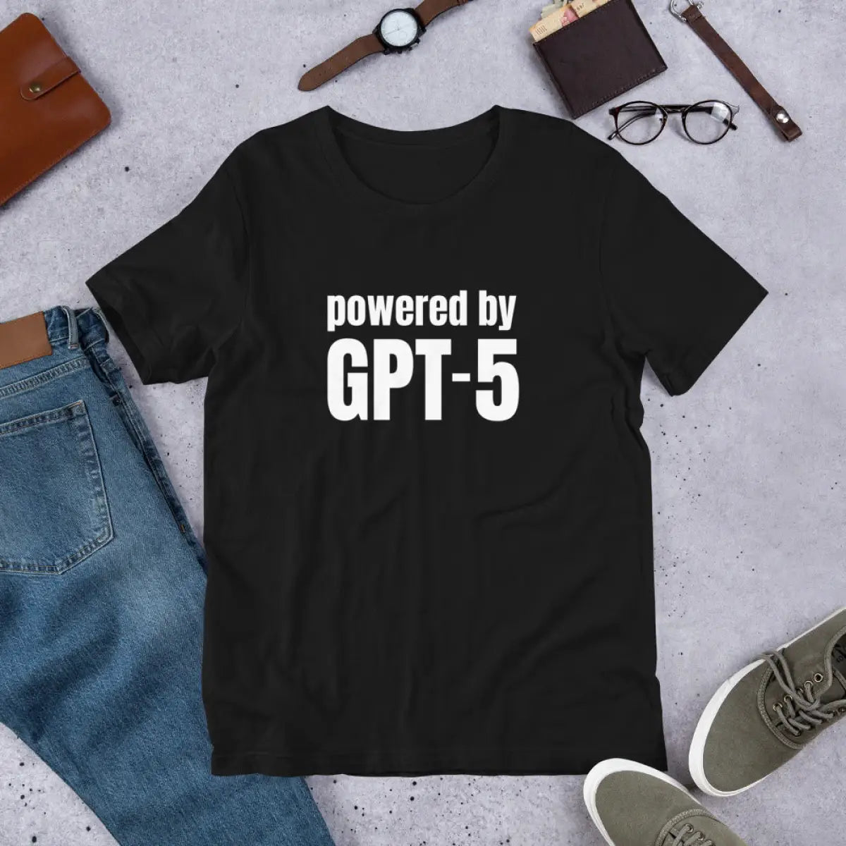 The Powered by Gpt-5 T-shirt (unisex).