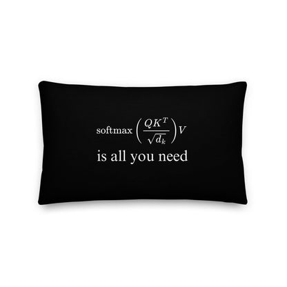 Premium All - Over Print Attention is All You Need Pillow - 20″×12″ - AI Store