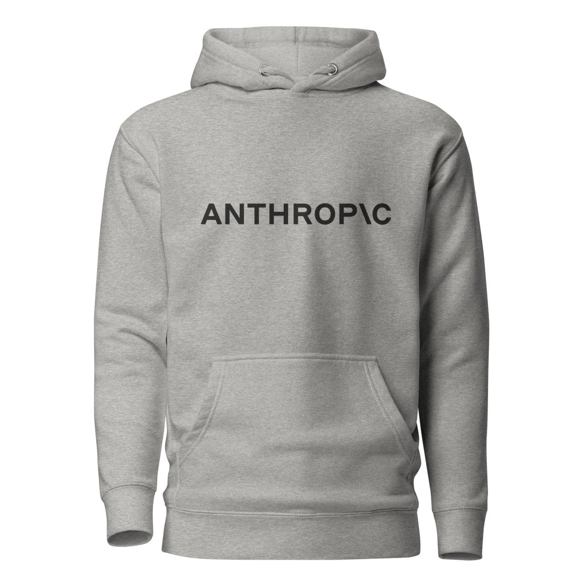 Premium Anthropic Logo Hoodie (unisex) - Carbon Grey - AI Store