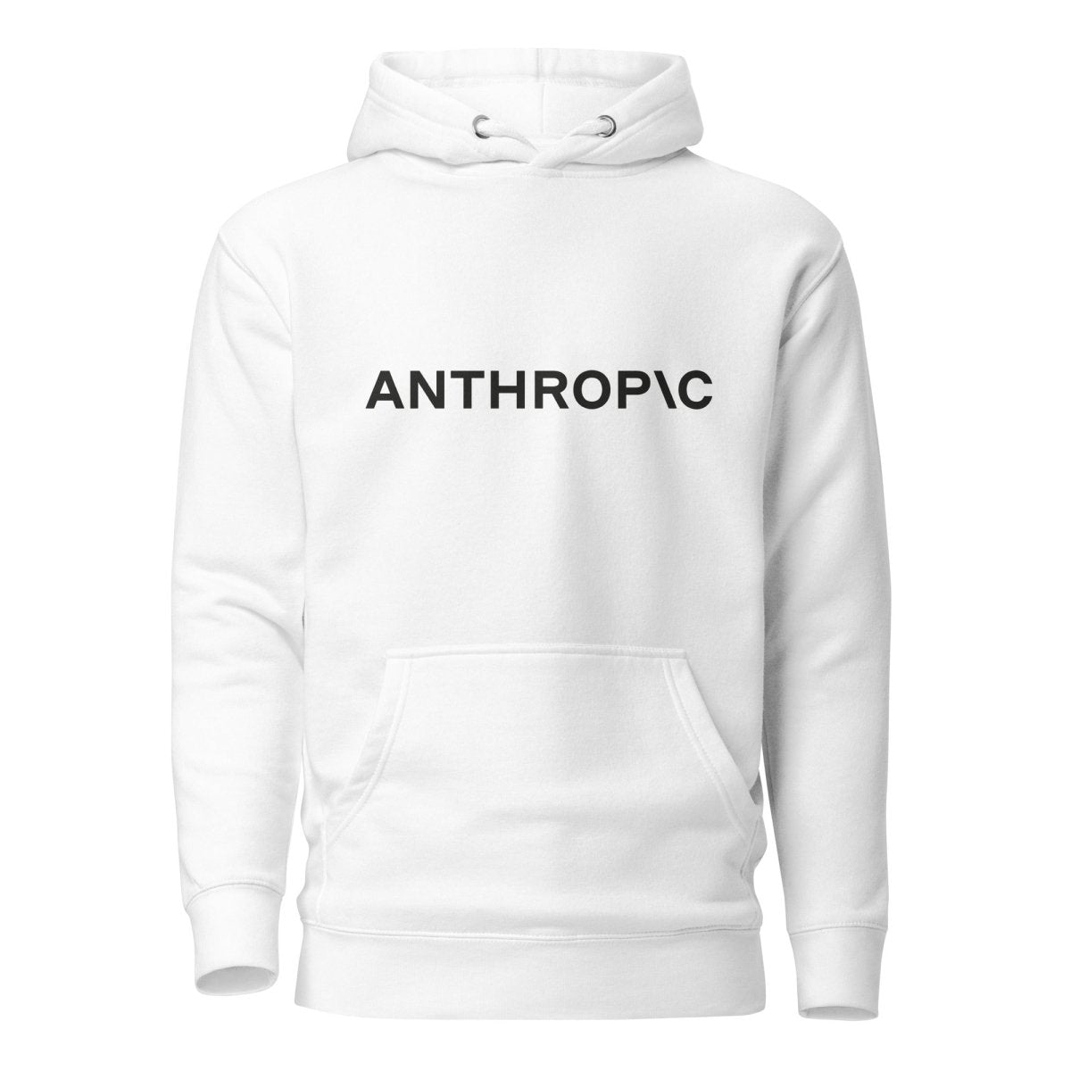 Premium Anthropic Logo Hoodie (unisex) - White - AI Store