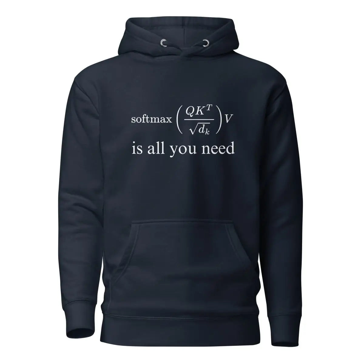 Premium Attention is All You Need Hoodie (unisex) - Navy Blazer / M