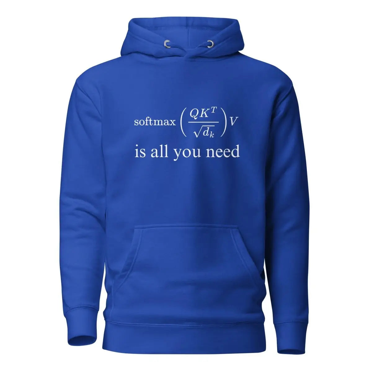 Premium Attention is All You Need Hoodie (unisex) - Team Royal / M