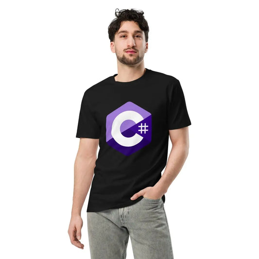 The Premium C# (c Sharp) Logo T-shirt (unisex).