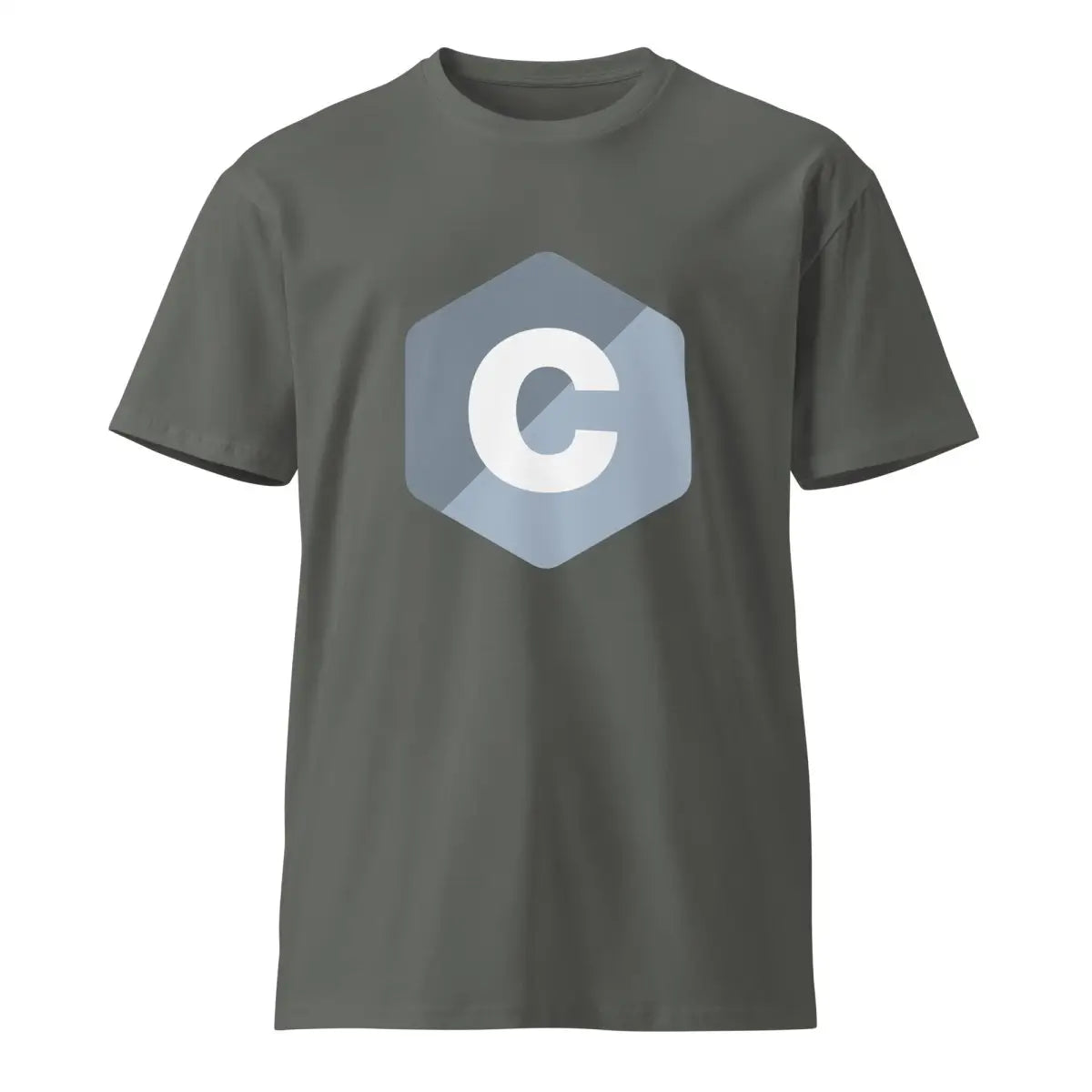 Premium C Logo T-Shirt (unisex) - Charcoal / M