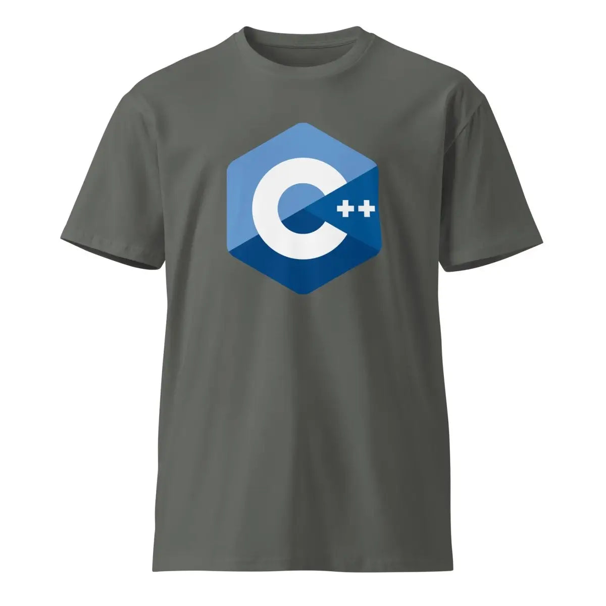 Premium C + + Logo T-Shirt (unisex) - Charcoal / M