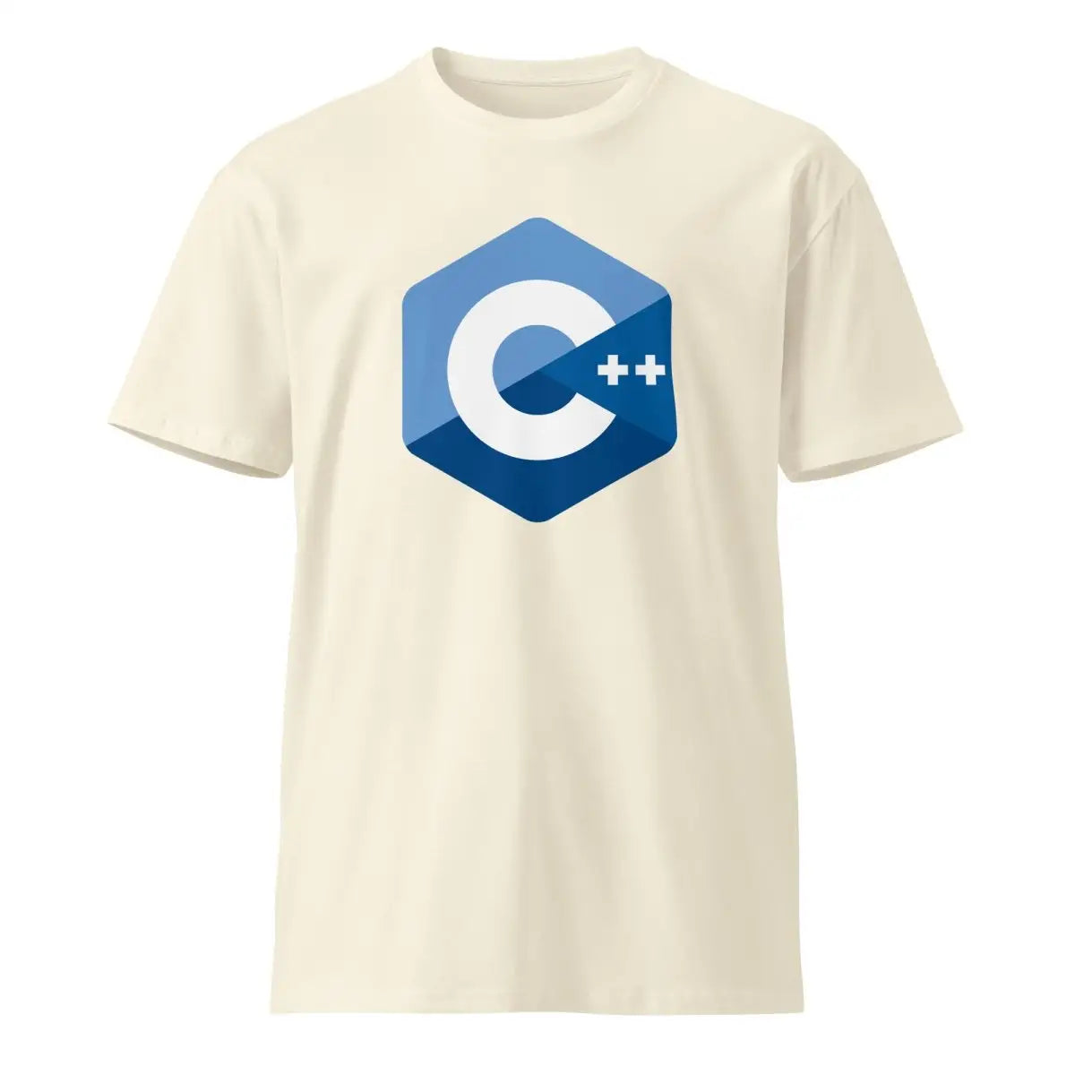 Premium C + + Logo T-Shirt (unisex) - Natural / M