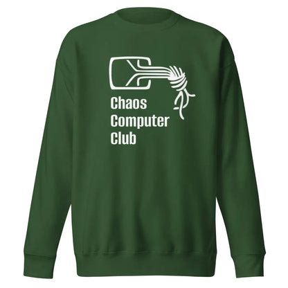 Premium Chaos Computer Club Sweatshirt (unisex) - Forest Green / M