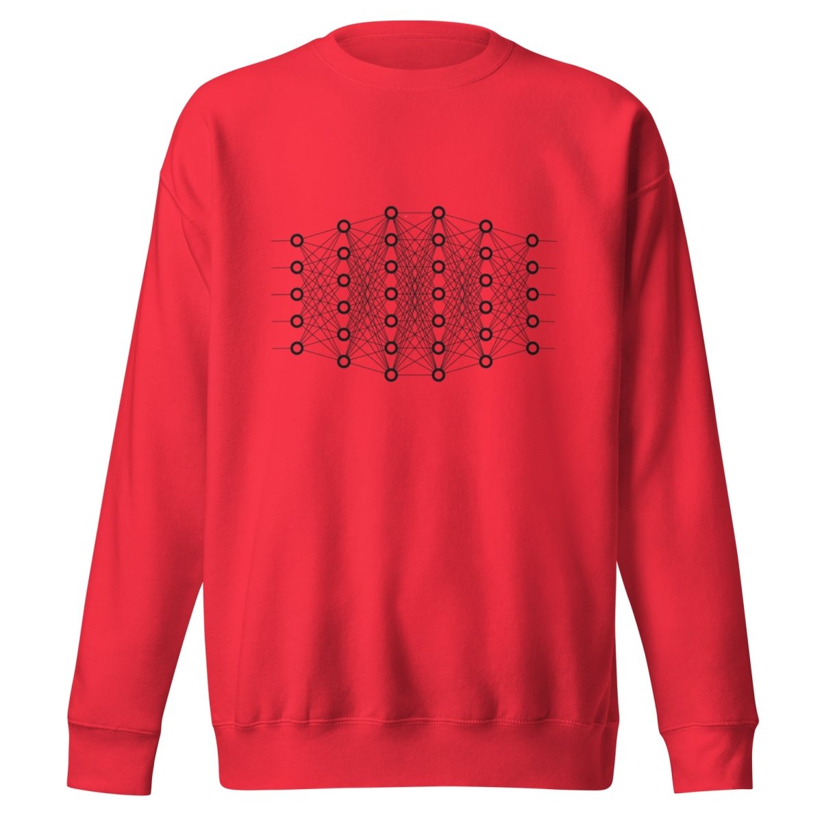 Premium Deep Learning Sweatshirt (unisex) - Team Red - AI Store