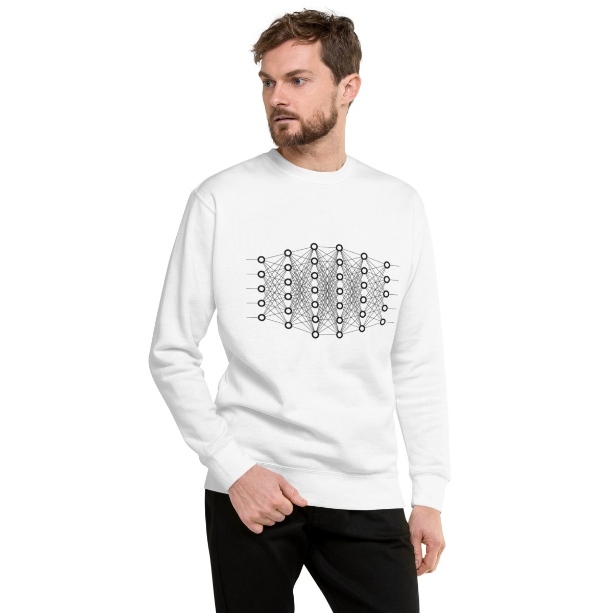 Premium Deep Learning Sweatshirt (unisex) - White - AI Store