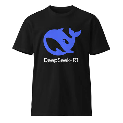 Premium DeepSeek-R1 Icon T-Shirt (unisex) - Black / M