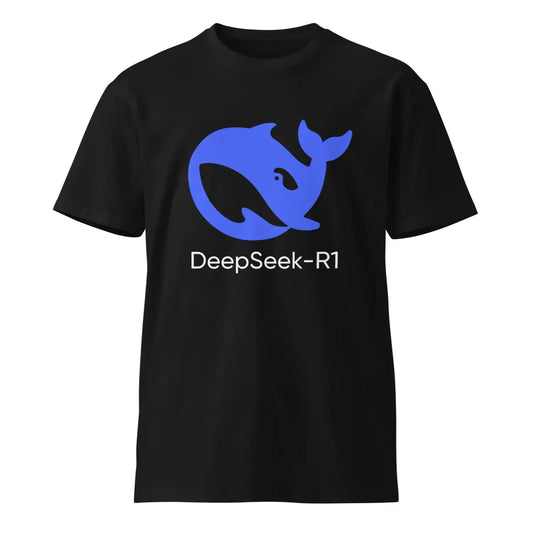 Premium DeepSeek-R1 Icon T-Shirt (unisex) - Black / M