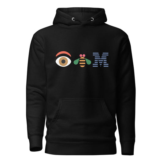 Premium Eye Bee M Logo Hoodie (unisex) - Black - AI Store