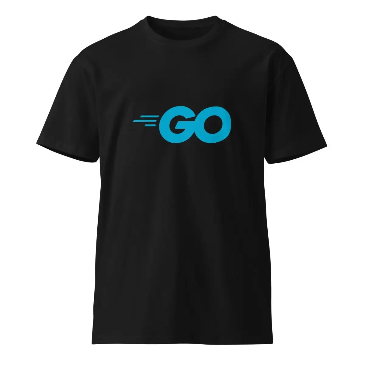 Premium Go Language Logo T-Shirt (unisex) - Black / M