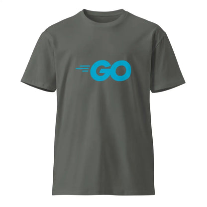 Premium Go Language Logo T-Shirt (unisex) - Charcoal / M