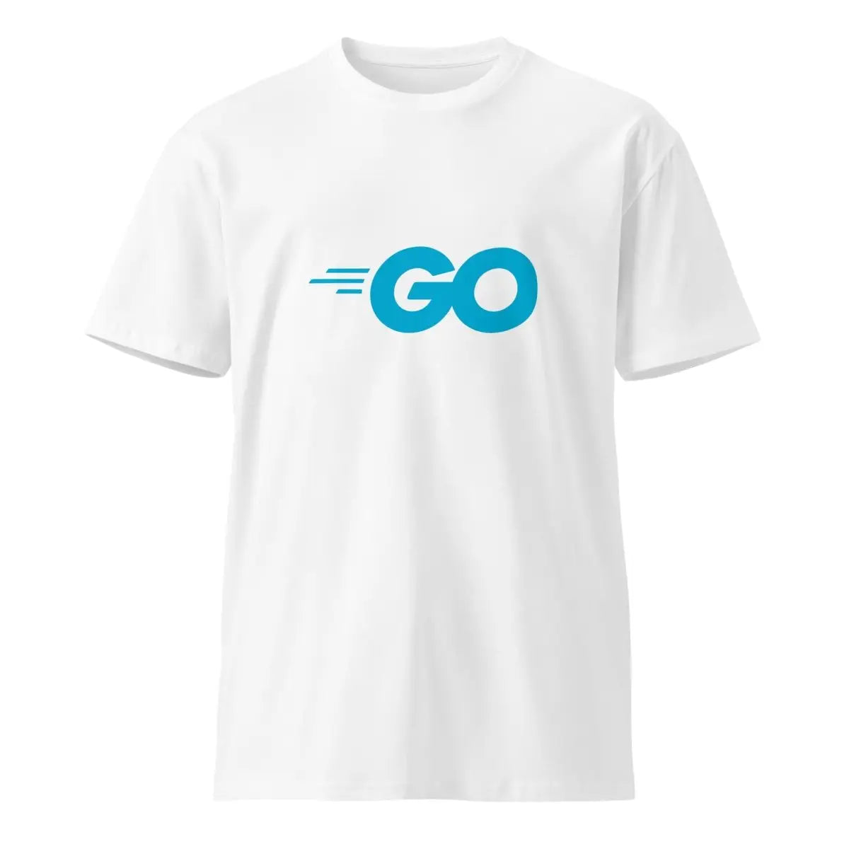 Premium Go Language Logo T-Shirt (unisex) - White / M