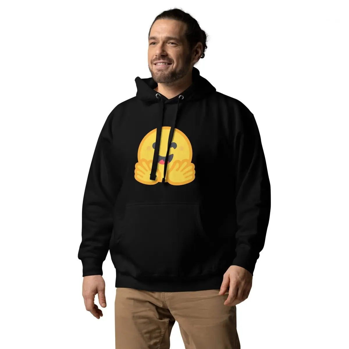 Premium Hugging Face Icon Hoodie (unisex)