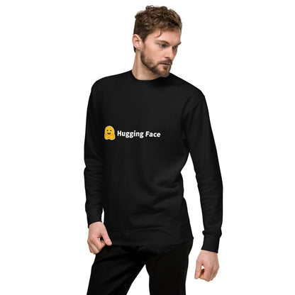 Premium Hugging Face Logo Sweatshirt (unisex) - Black - AI Store