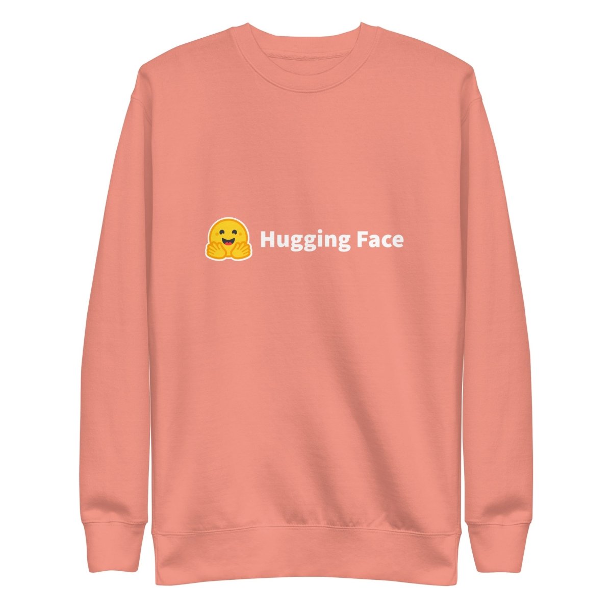 Premium Hugging Face Logo Sweatshirt (unisex) - Dusty Rose - AI Store