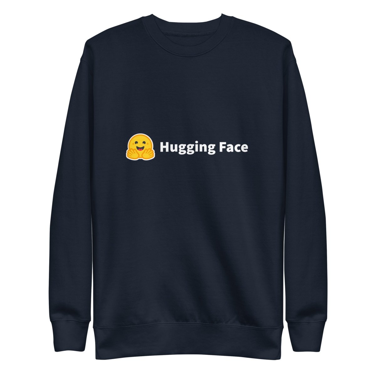 Premium Hugging Face Logo Sweatshirt (unisex) - Navy Blazer - AI Store