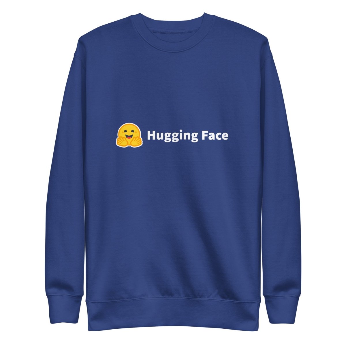 Premium Hugging Face Logo Sweatshirt (unisex) - Team Royal - AI Store