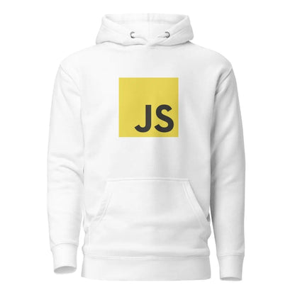 Premium JavaScript Hoodie (unisex) - White / M