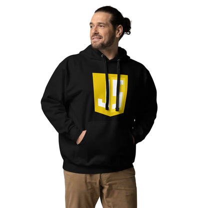 Premium JavaScript Shield Hoodie (unisex)