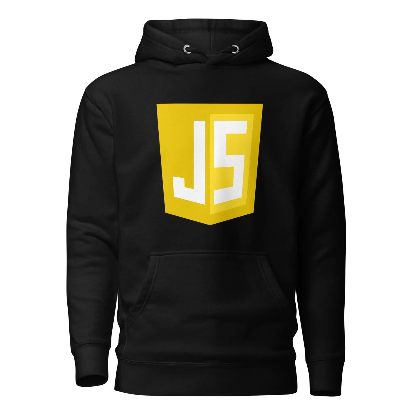 Premium JavaScript Shield Hoodie (unisex) - Black / M