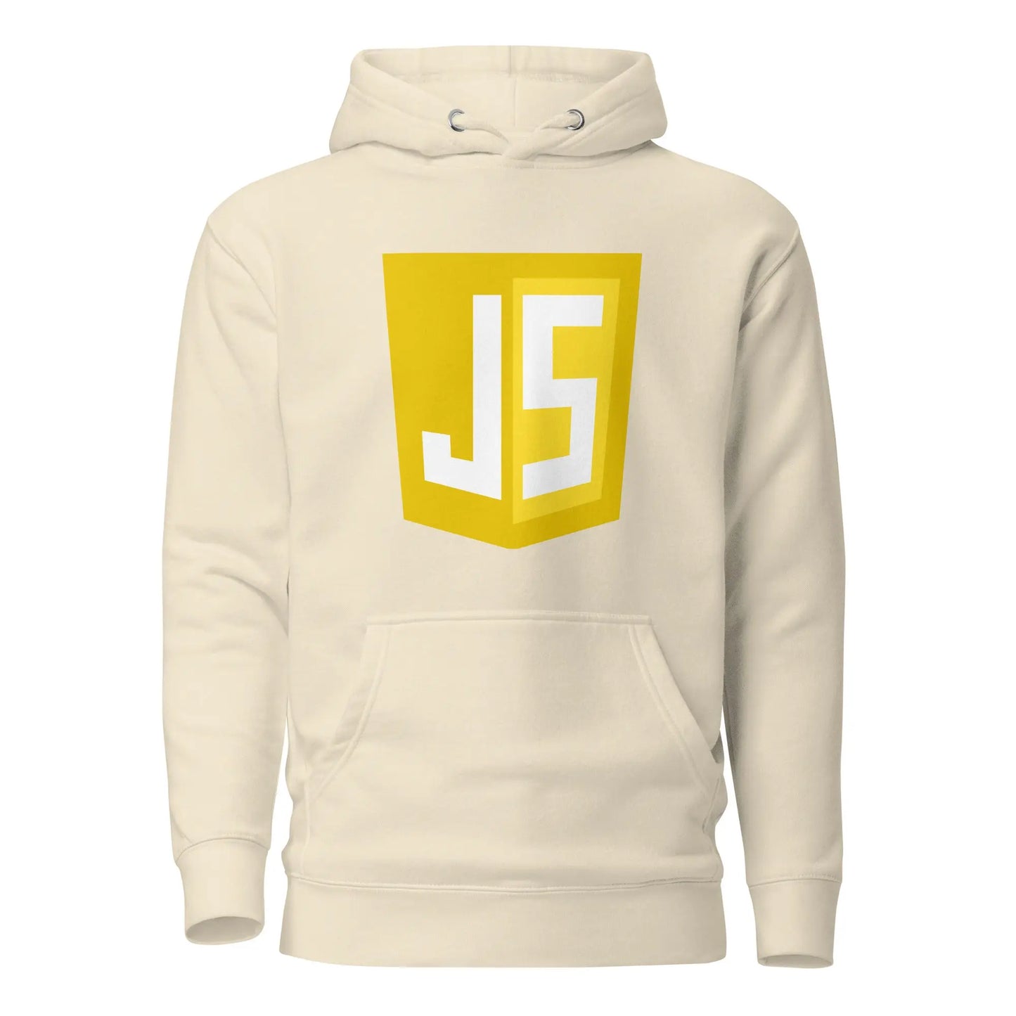 Premium JavaScript Shield Hoodie (unisex) - Bone / M