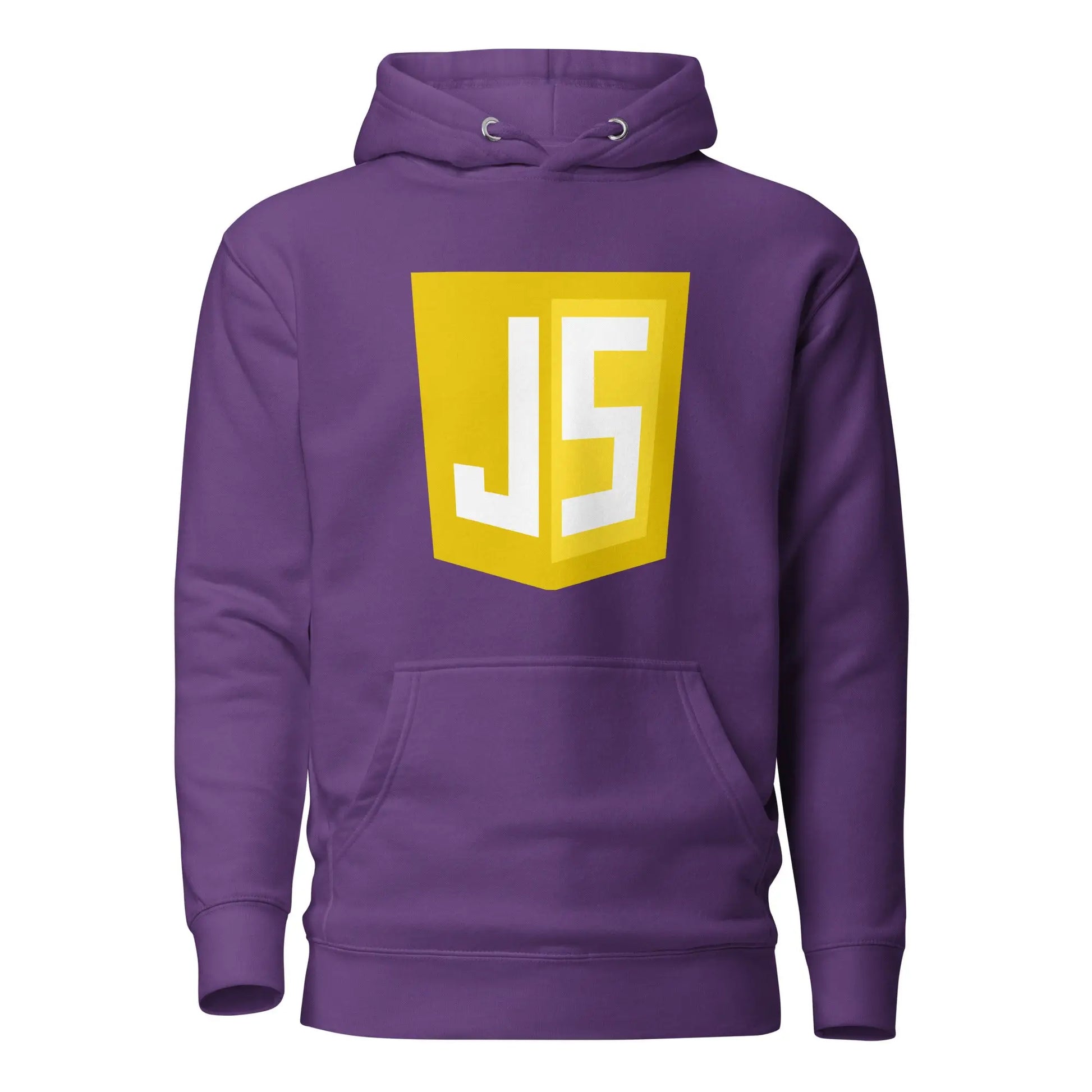 Premium JavaScript Shield Hoodie (unisex) - Purple / M