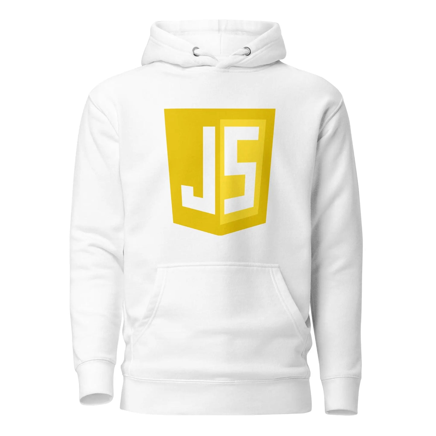 Premium JavaScript Shield Hoodie (unisex) - White / M