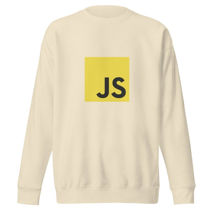 Premium JavaScript Sweatshirt (unisex) - Bone - AI Store