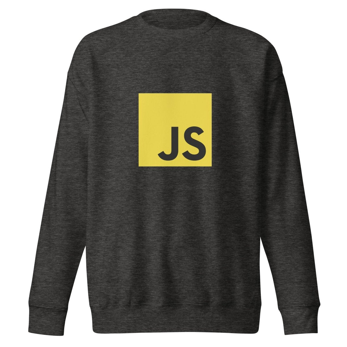 Premium JavaScript Sweatshirt (unisex) - Charcoal Heather - AI Store