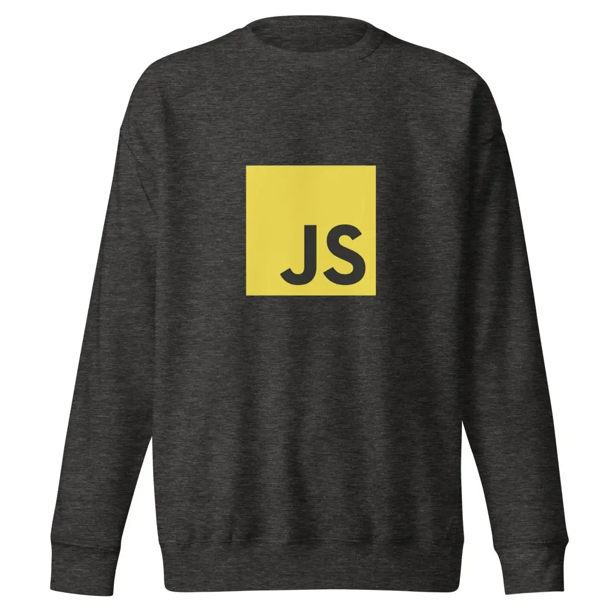 Premium JavaScript Sweatshirt (unisex) - Charcoal Heather / M