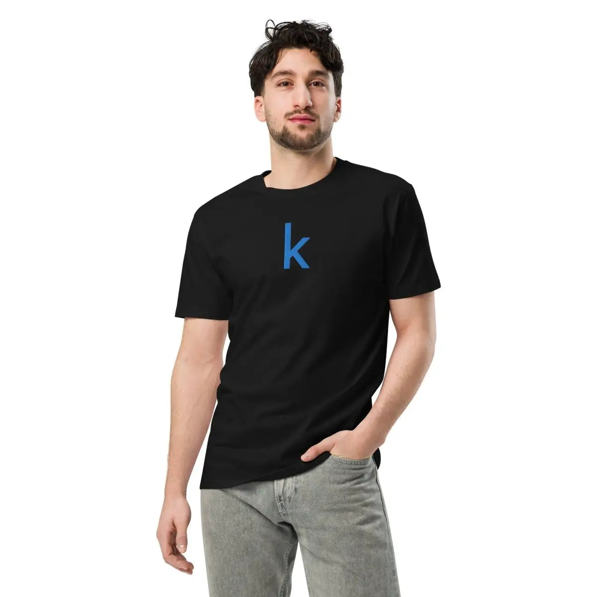 Premium Kaggle Icon Embroidered T-Shirt (unisex)