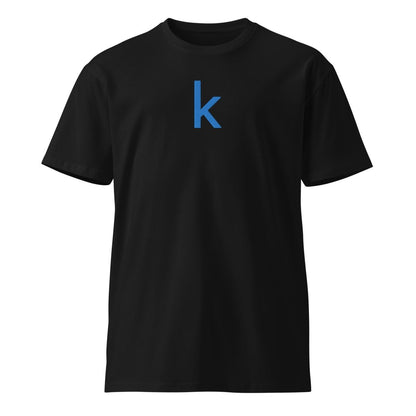 Premium Kaggle Icon Embroidered T-Shirt (unisex) - Black - AI Store