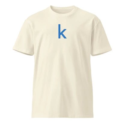 Premium Kaggle Icon Embroidered T-Shirt (unisex) - Natural / M