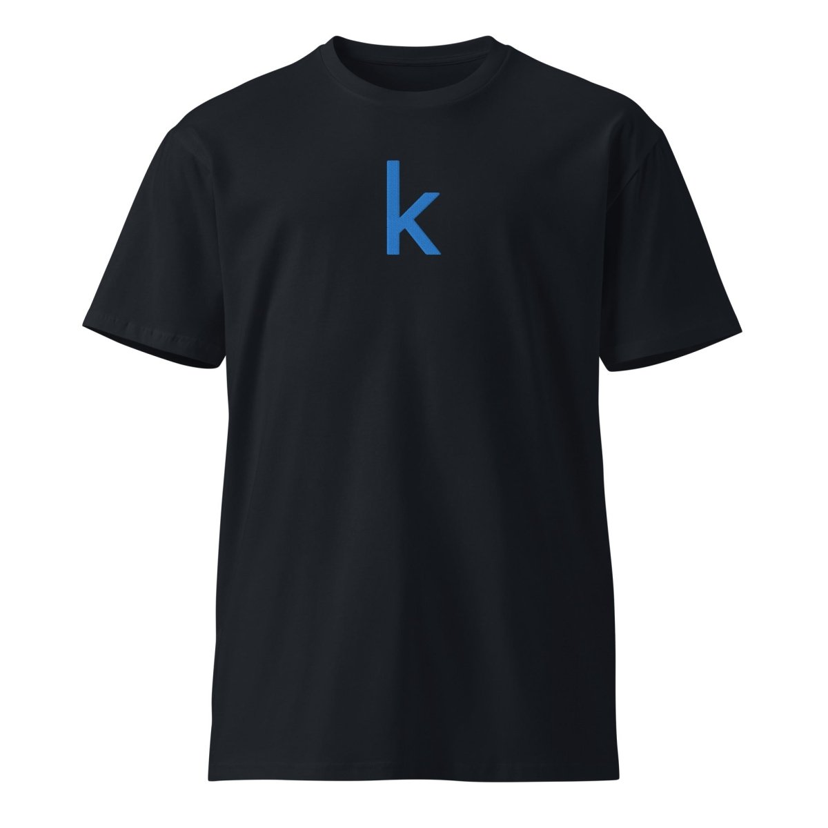 Premium Kaggle Icon Embroidered T-Shirt (unisex) - Navy - AI Store