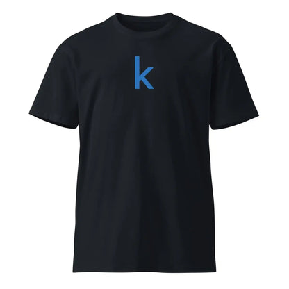 Premium Kaggle Icon Embroidered T-Shirt (unisex) - Navy / M