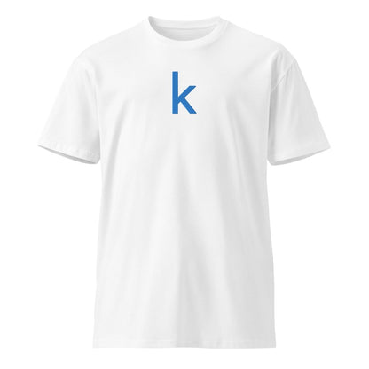 Premium Kaggle Icon Embroidered T-Shirt (unisex) - White - AI Store