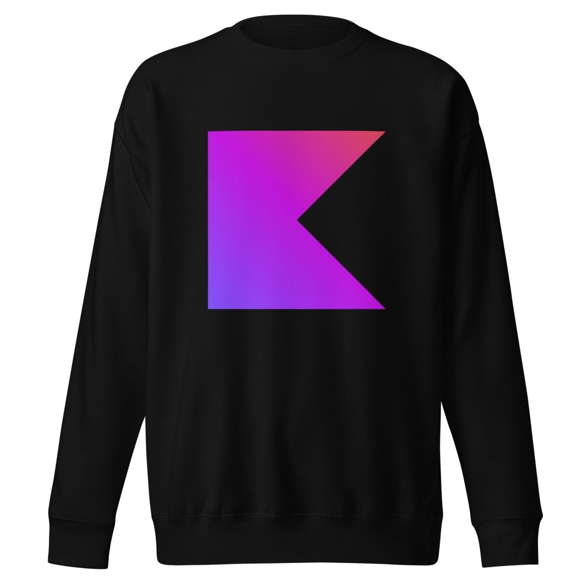 Premium Kotlin Icon Sweatshirt (unisex) - Black - AI Store