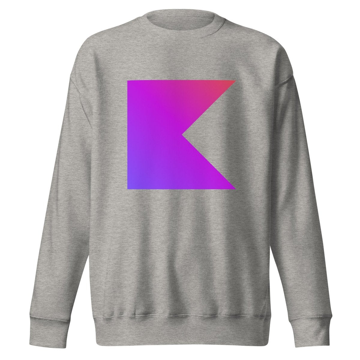 Premium Kotlin Icon Sweatshirt (unisex) - Carbon Grey - AI Store