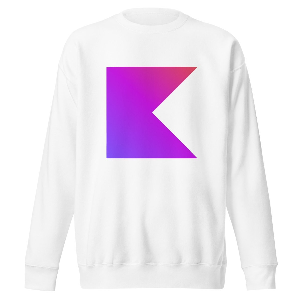 Premium Kotlin Icon Sweatshirt (unisex) - White - AI Store