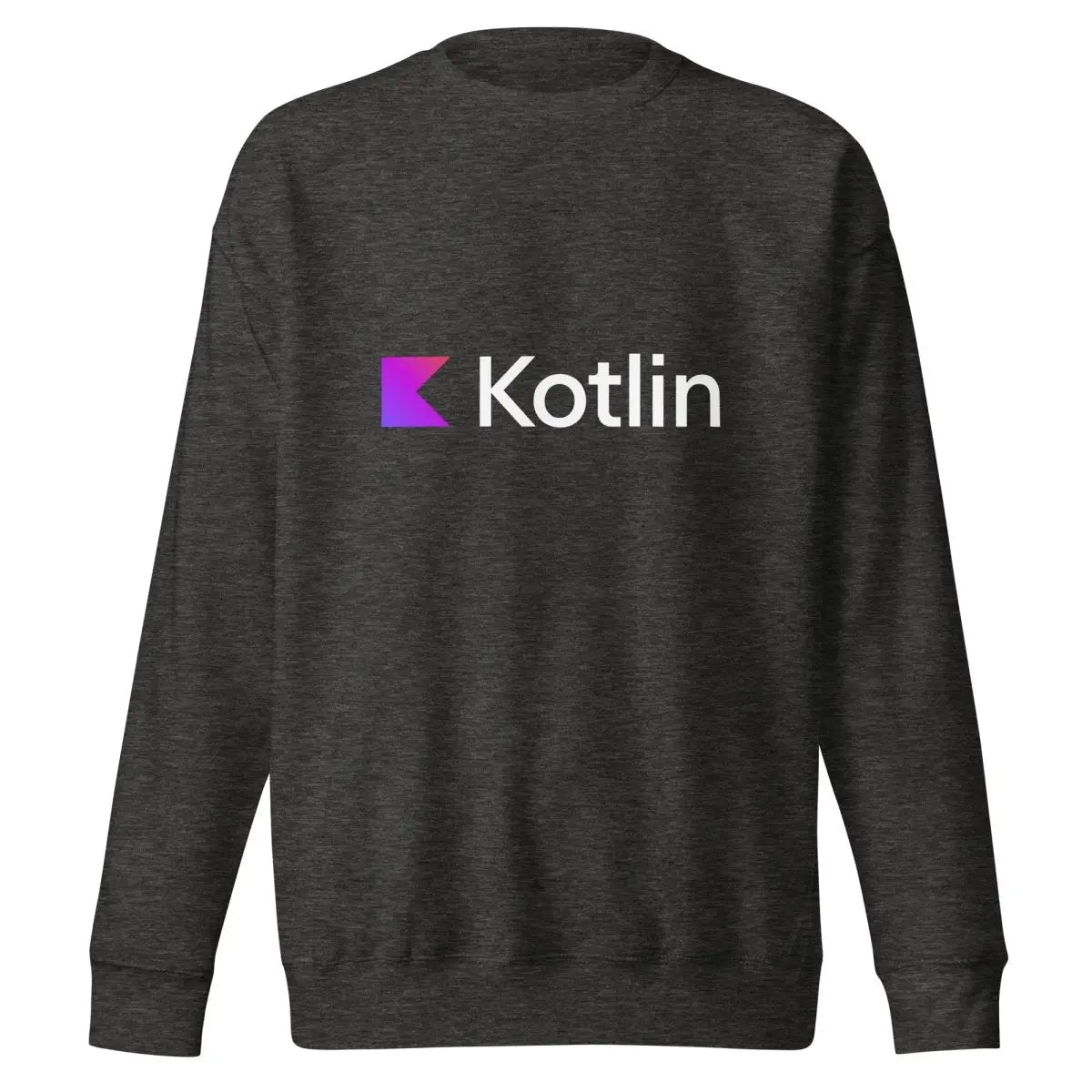 Premium Kotlin Logo Sweatshirt (unisex) - Charcoal Heather / M