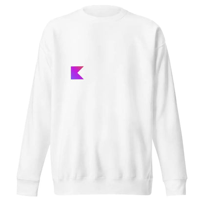 Premium Kotlin Logo Sweatshirt (unisex) - White / M