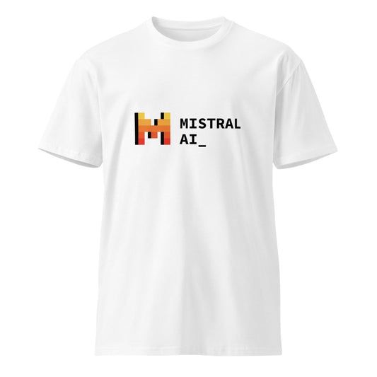 Premium Mistral AI Logo T - Shirt (unisex) - White - AI Store