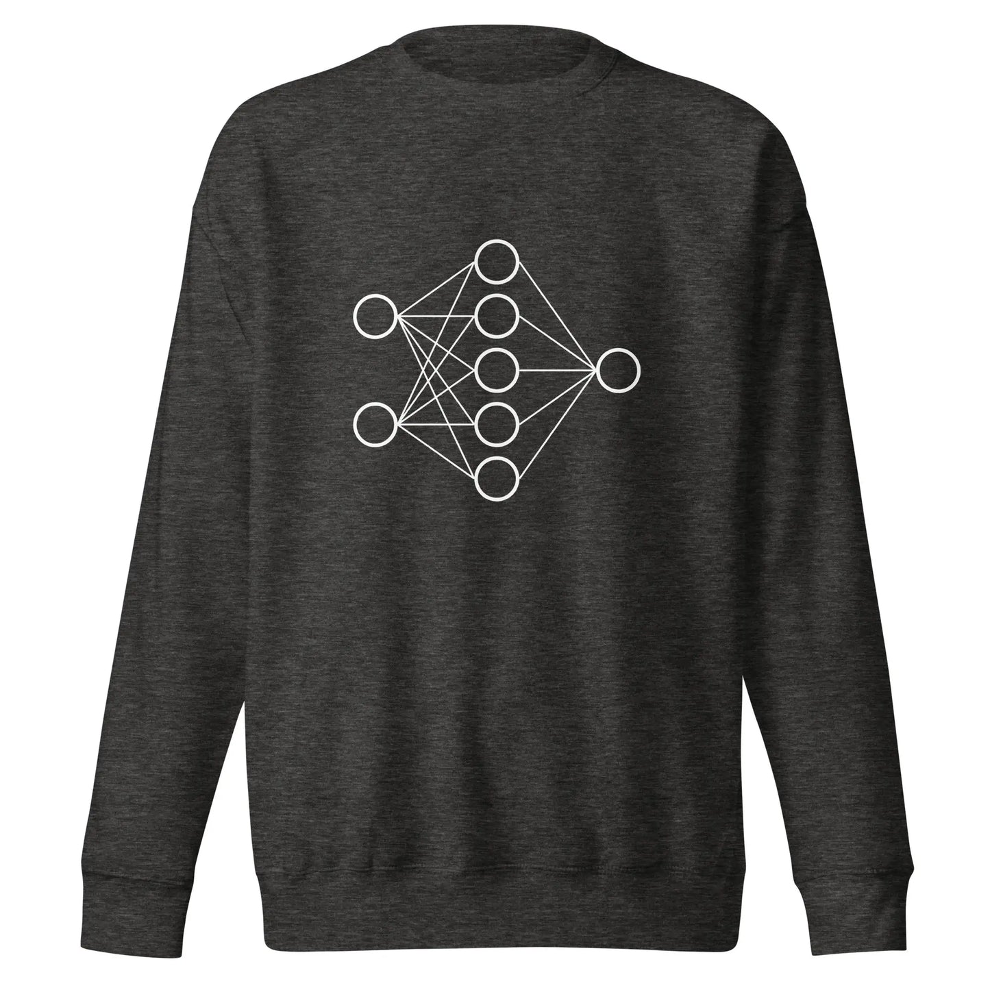 Premium Neural Network Sweatshirt 1 (unisex) - Charcoal Heather / M