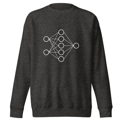 Premium Neural Network Sweatshirt 1 (unisex) - Charcoal Heather / M