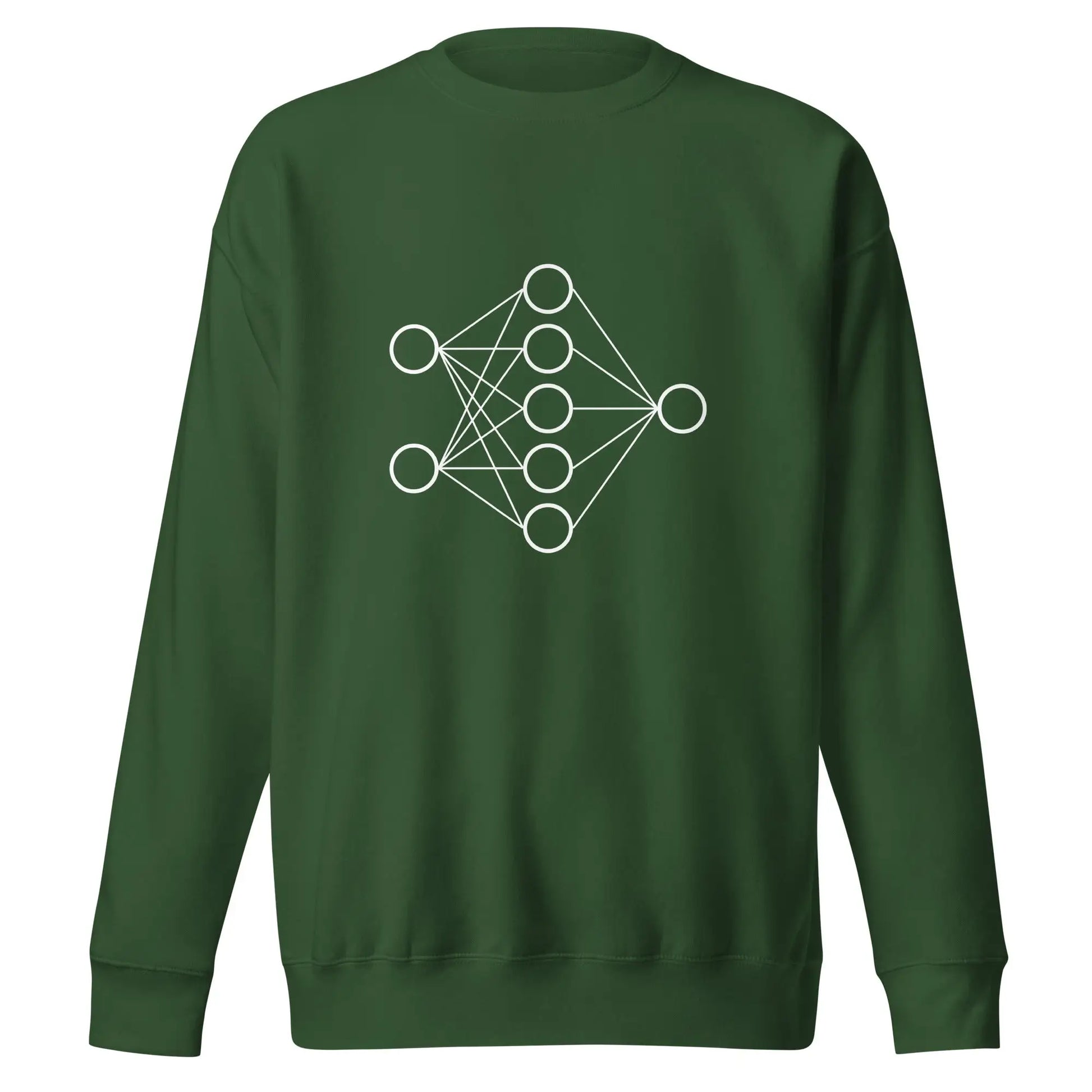 Premium Neural Network Sweatshirt 1 (unisex) - Forest Green / M