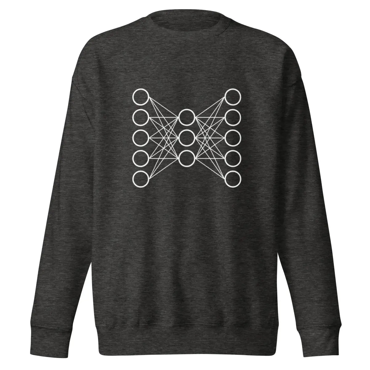 Premium Neural Network Sweatshirt 9 (unisex) - Charcoal Heather / M