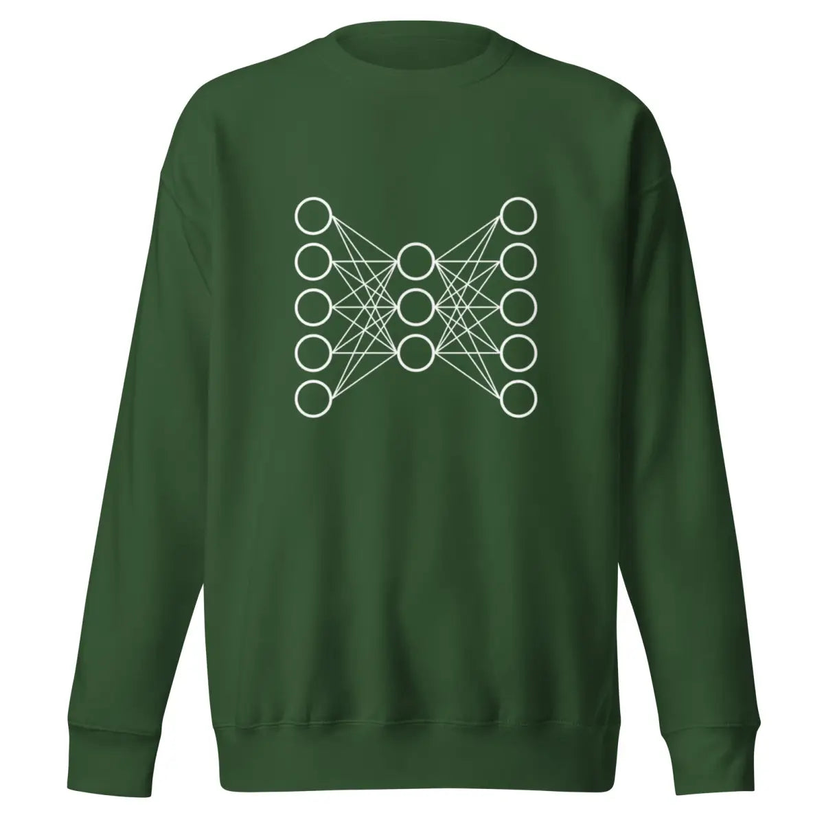 Premium Neural Network Sweatshirt 9 (unisex) - Forest Green / M